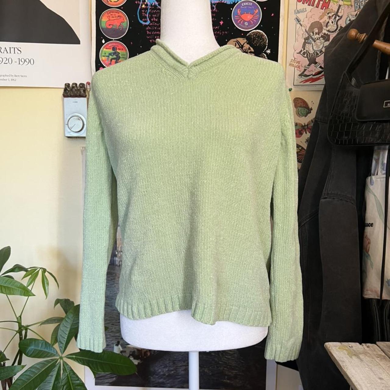 vintage pastel green sweater ♡ free shipping!... Depop