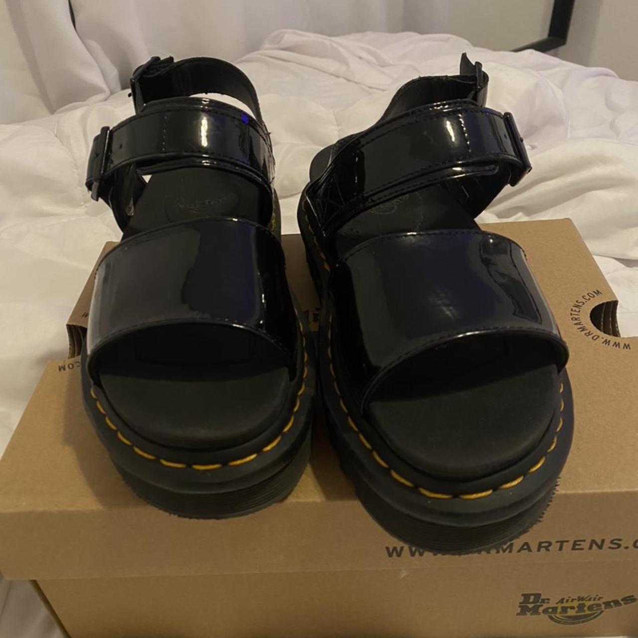 doc martens platform sandals worn a few times... - Depop