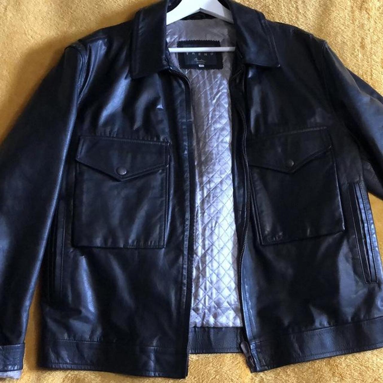 Beautiful vintage mens leather jacket 😁 Made in... - Depop