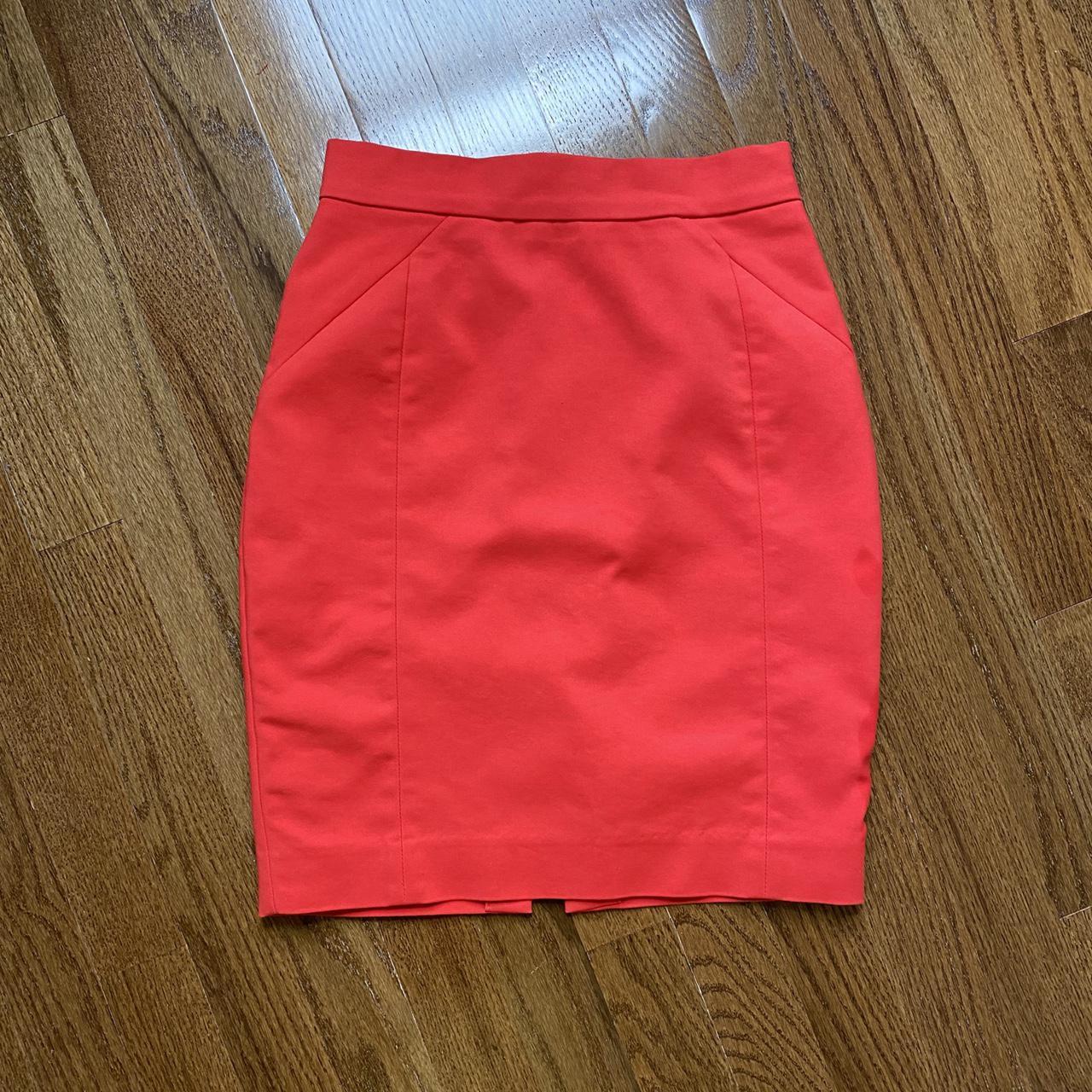 H&M Women's Red and Orange Skirt (2)