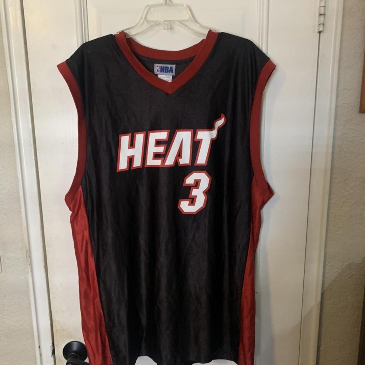 🏀Dwayne Wade Miami Heat Jersey number 3. 7/10 with - Depop