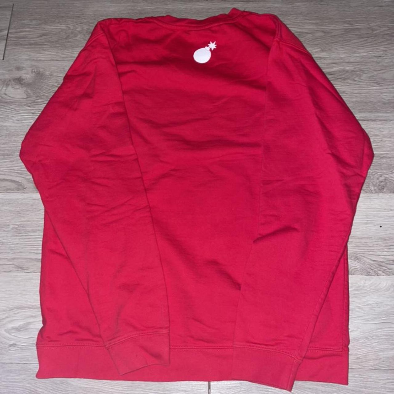 The Hundreds Men's Red and White Sweatshirt (2)