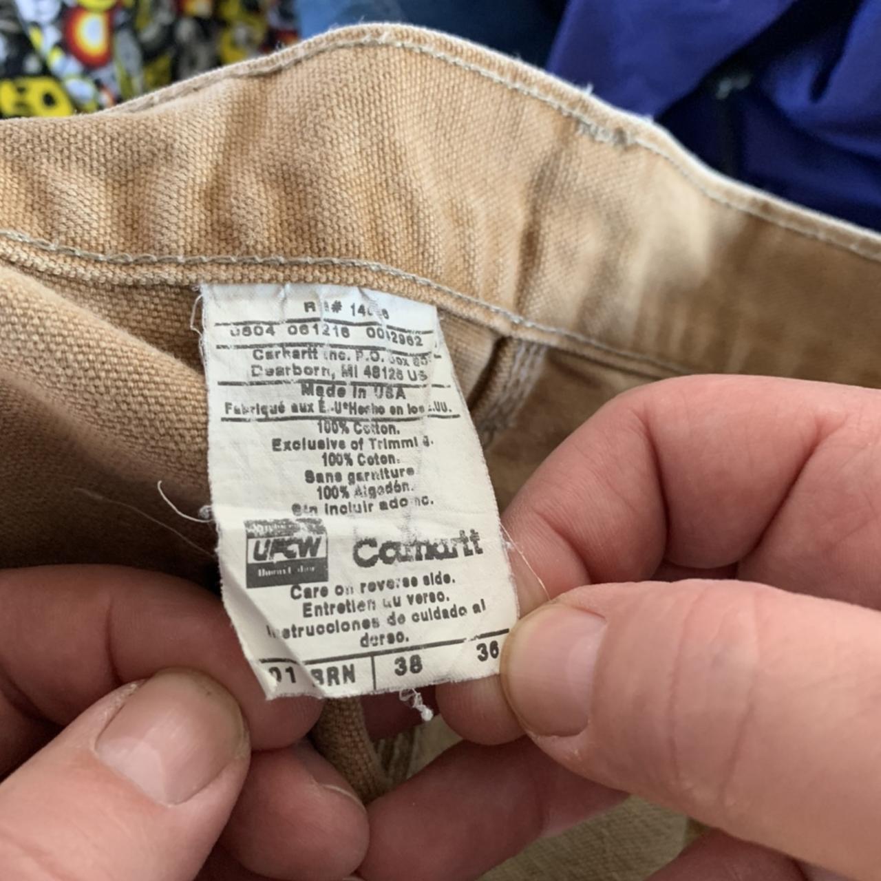 Carhartt Made in USA double leg work pants. 38w x... Depop