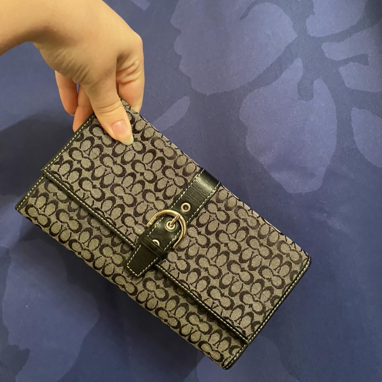 Coach Small Trifold Wallet In Signature - Depop