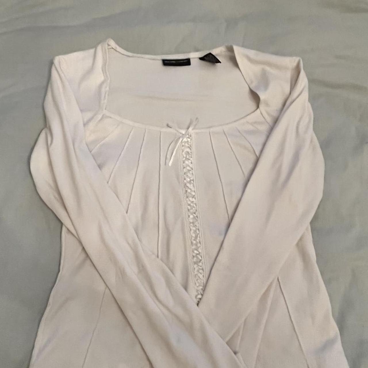 Square neck coquette corset style blouse :)) perfect... - Depop