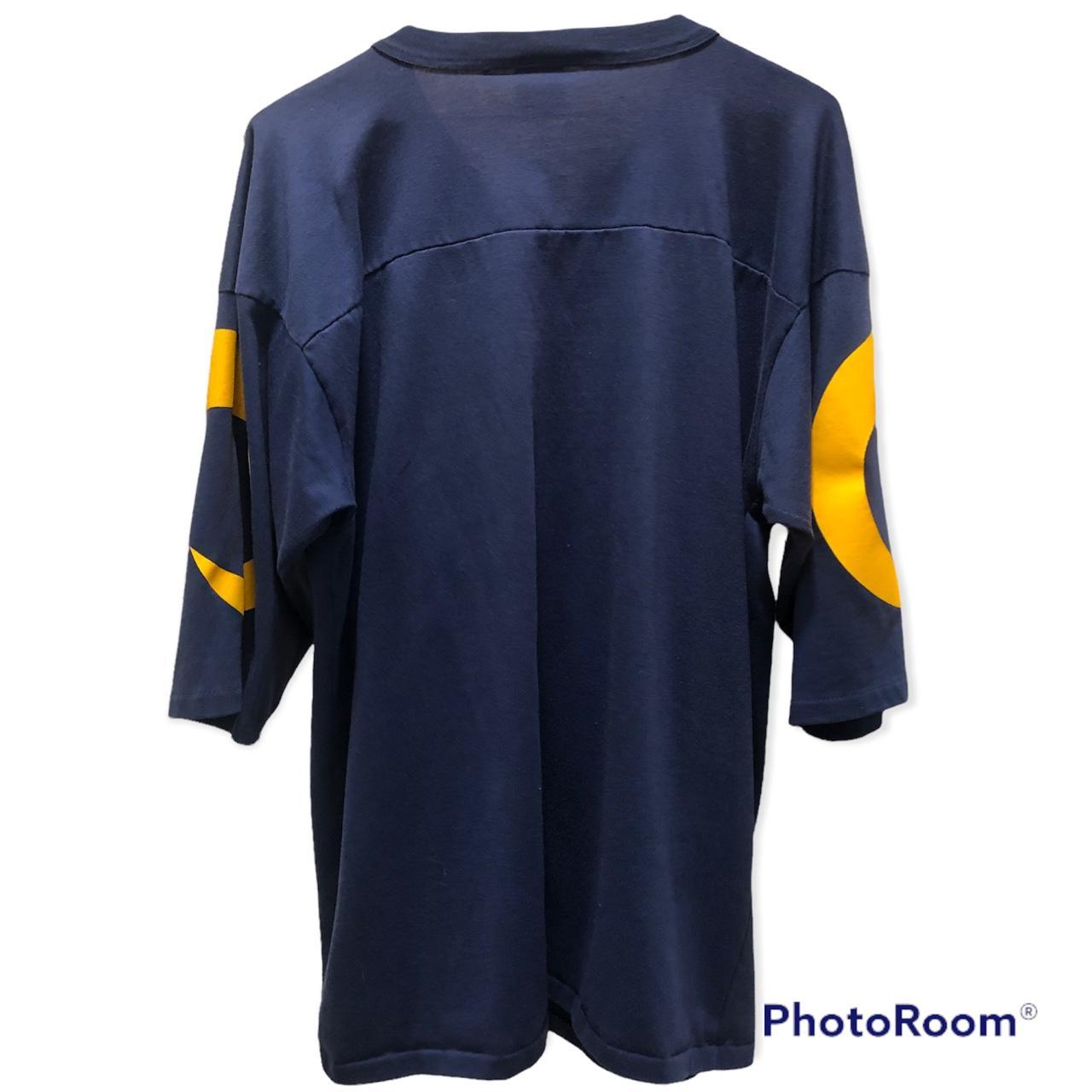 Vintage 60s NFL Rams Jersey Shirt 3/4 Sleeves - Depop