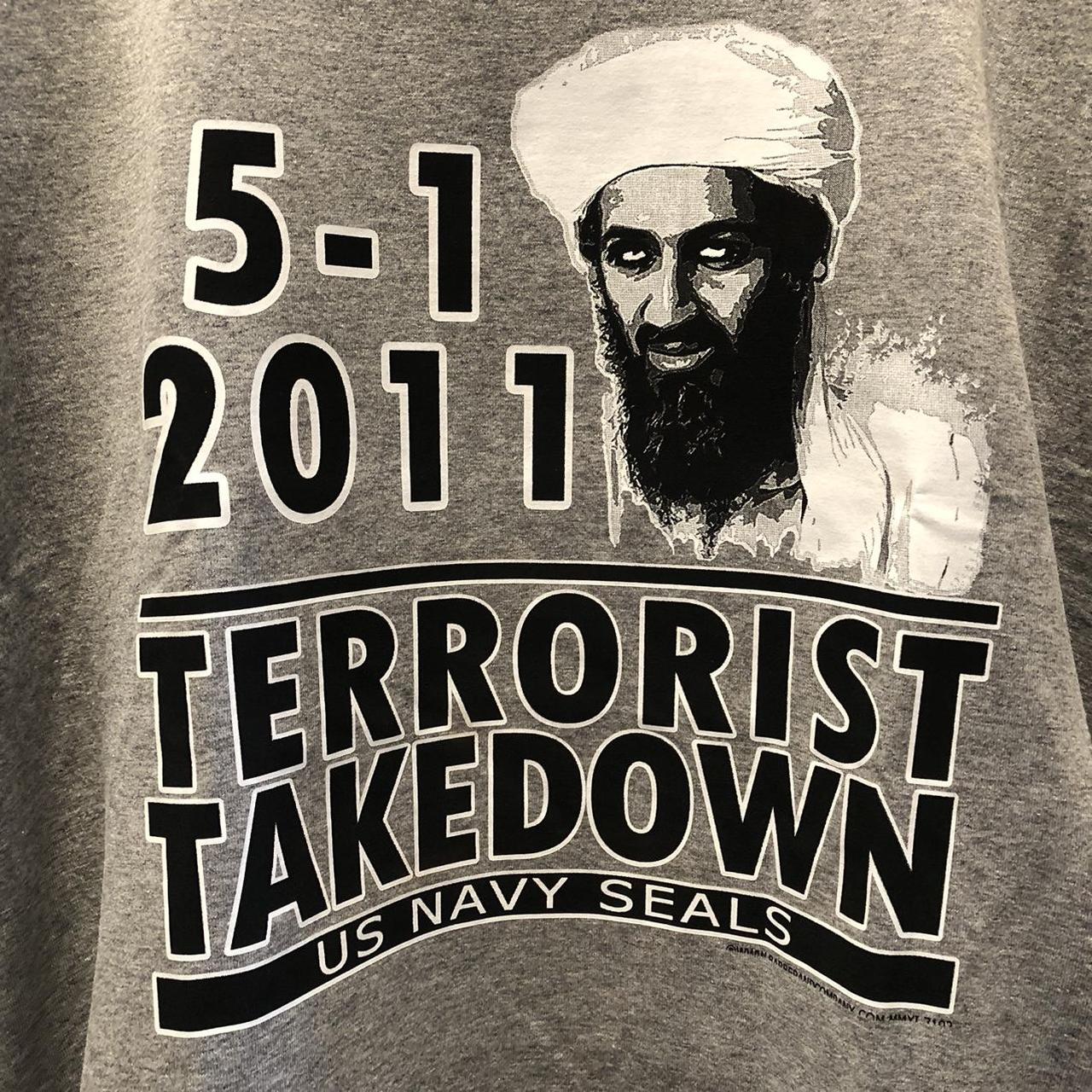 Vintage Osama Bin Laden Wanted shirt. Dated 2011.... Depop