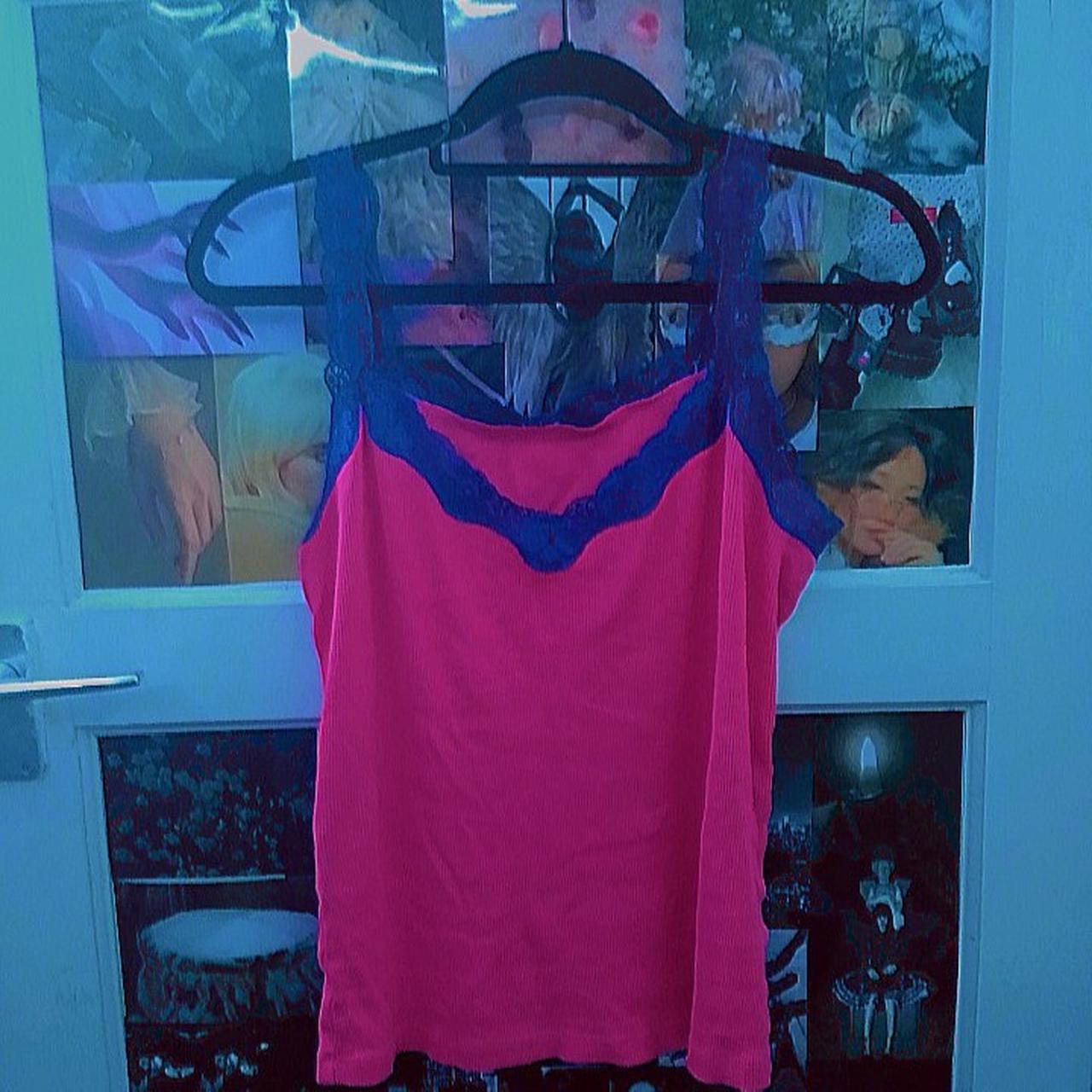 pink and blue vest / loungewear £10 or best... Depop