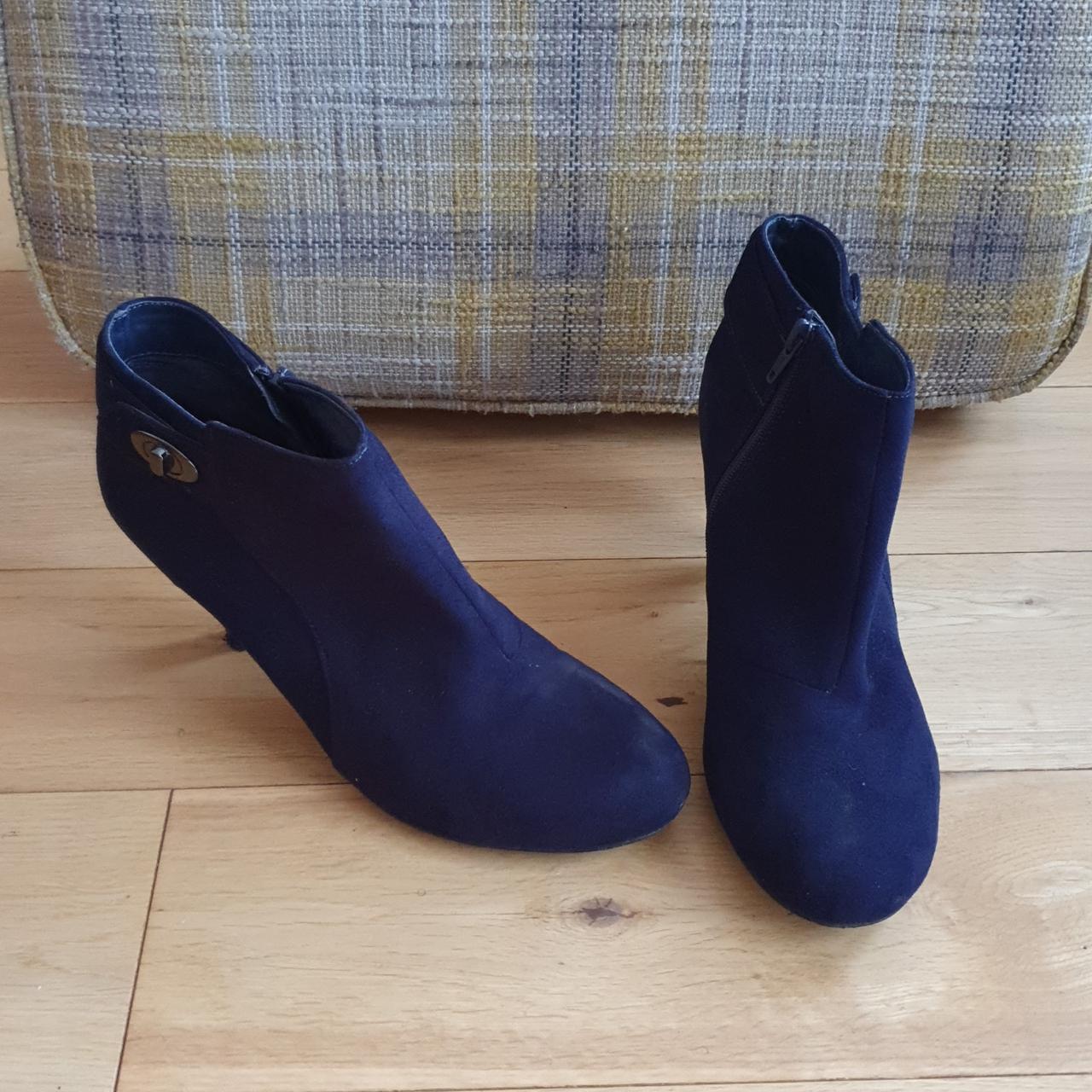 Marks and spencer hot sale blue suede boots