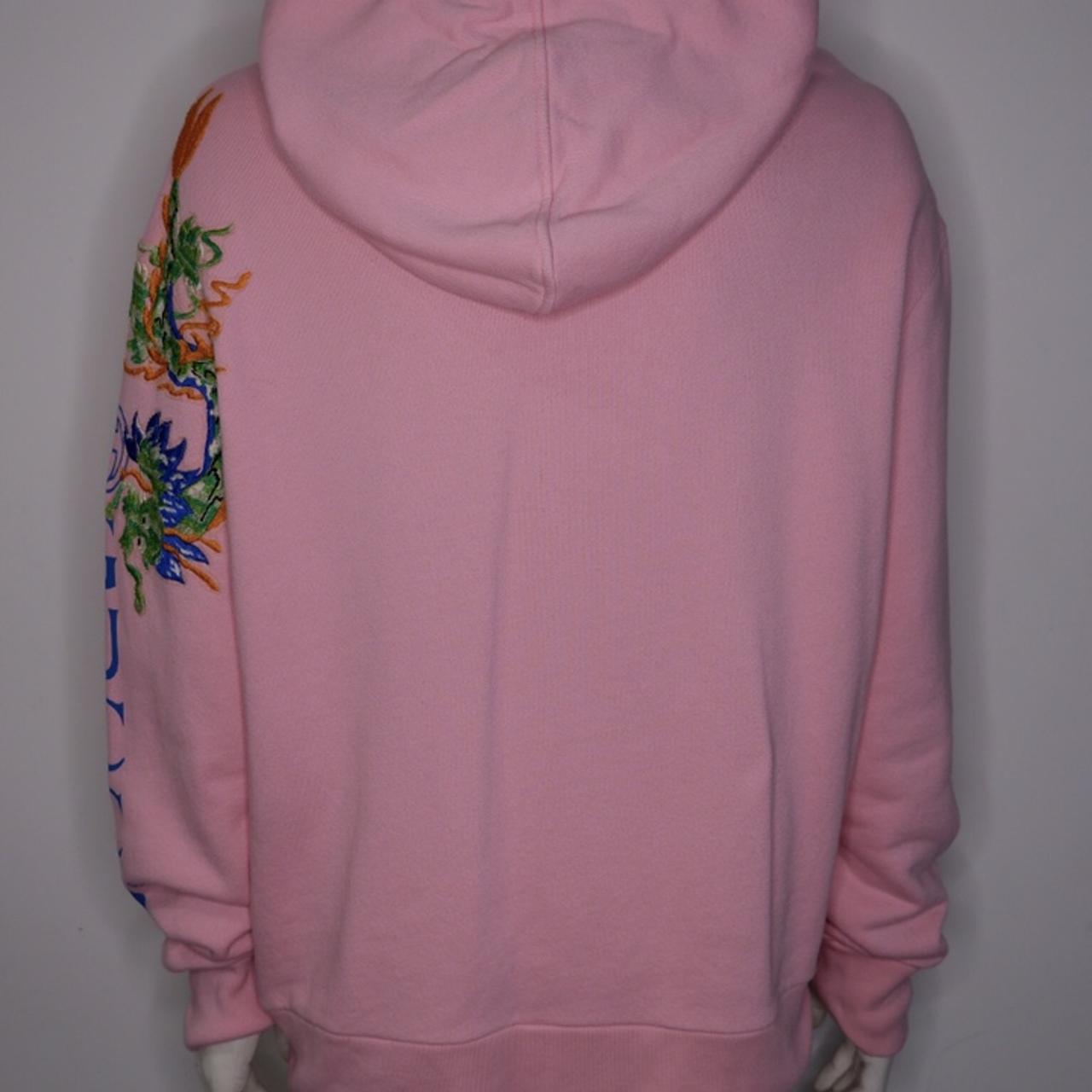 Designer Hoodies Pink Gucci Sweatshirt Mens Authentic Gucci Dragon - Main Image