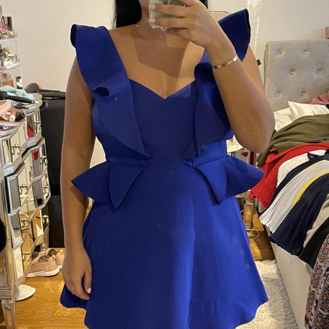 cobalt blue dress size 12