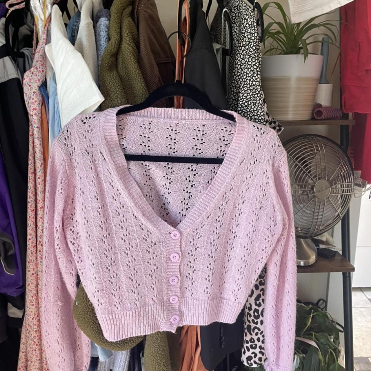 Princess Polly Women's Pink Cardigan Depop