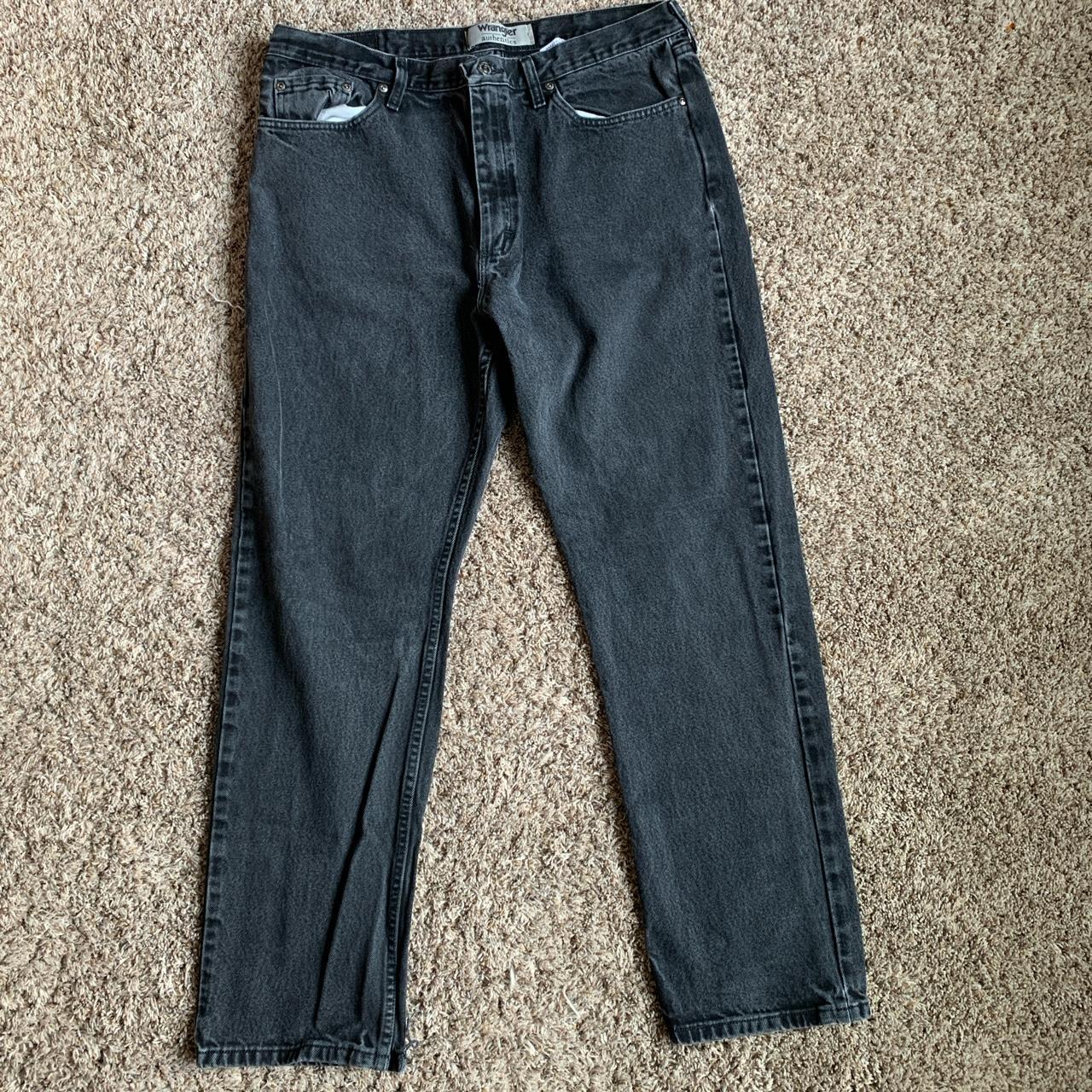 Wrangler Men's Black Jeans | Depop