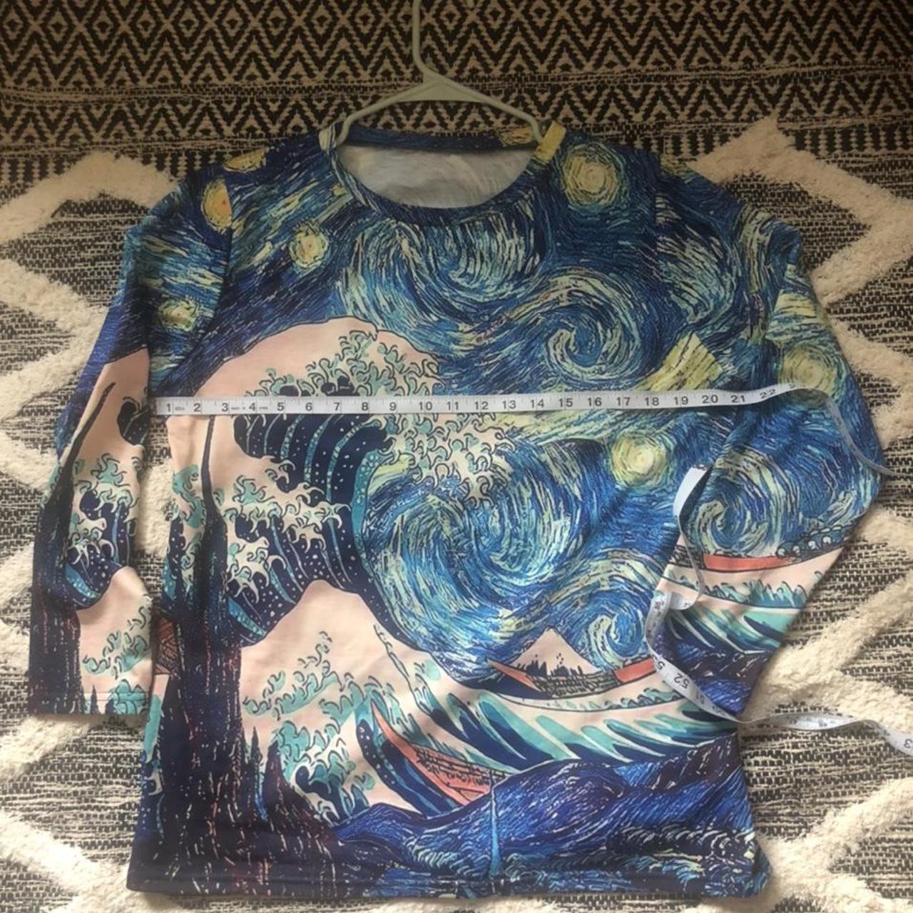 Hokusai X Van Gogh The Great Wave Off Kanagawa Depop