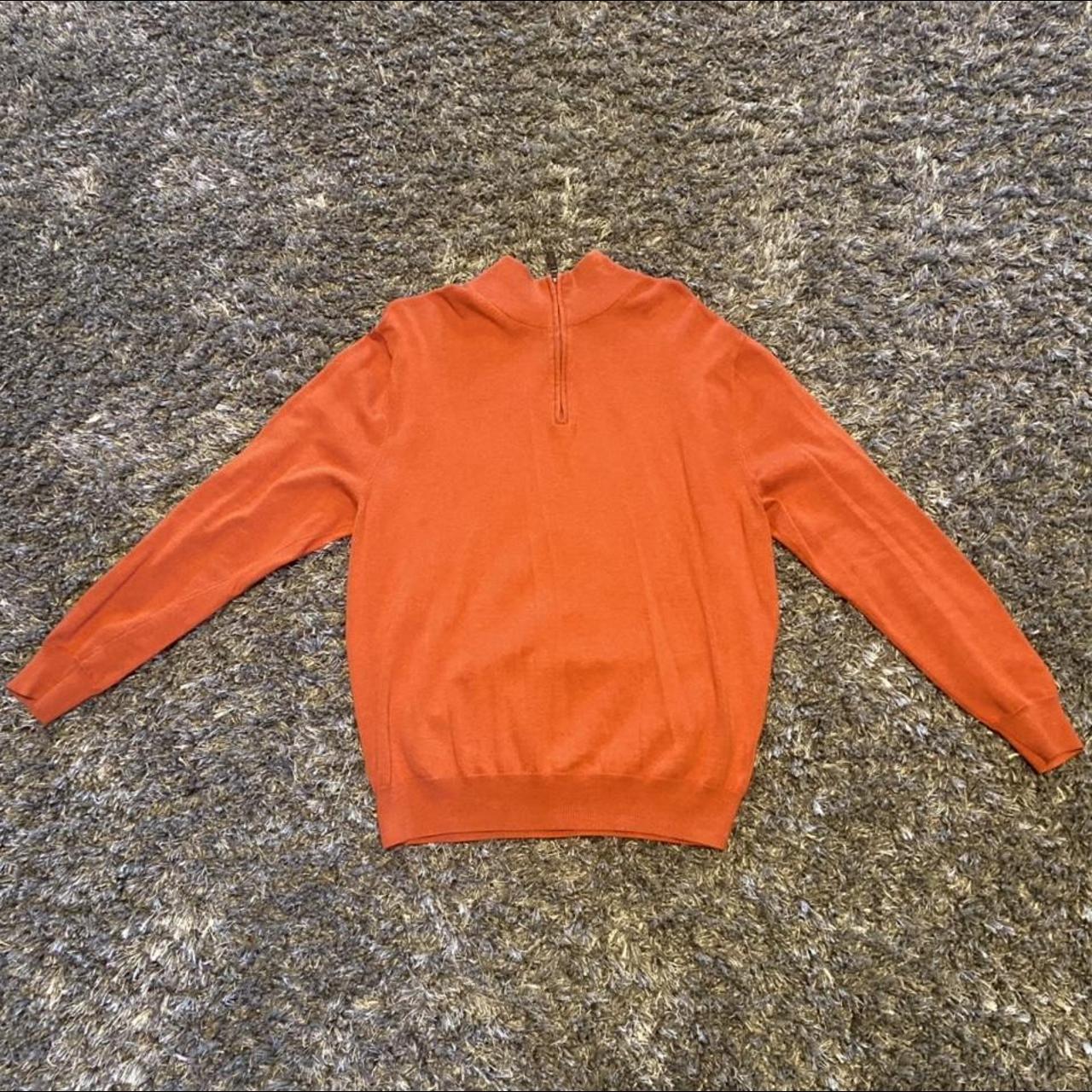 Jos A. Bank Orange 3/4 ZipUp good condition, no... Depop