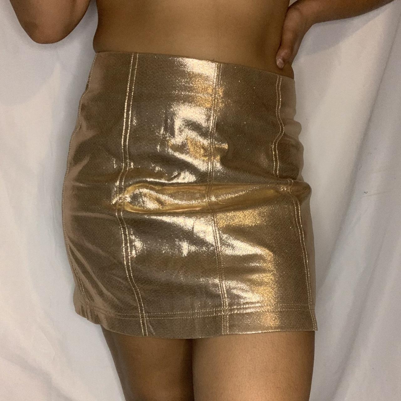 wild fable gold skirt