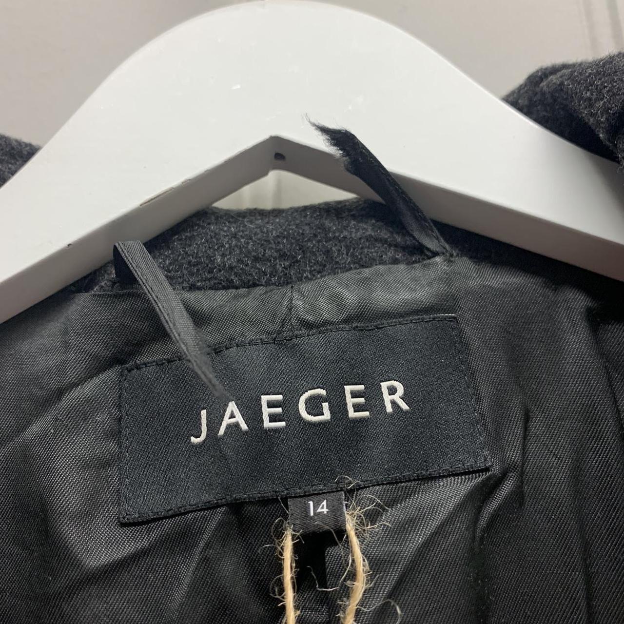 Jaeger Women's Grey Coat | Depop