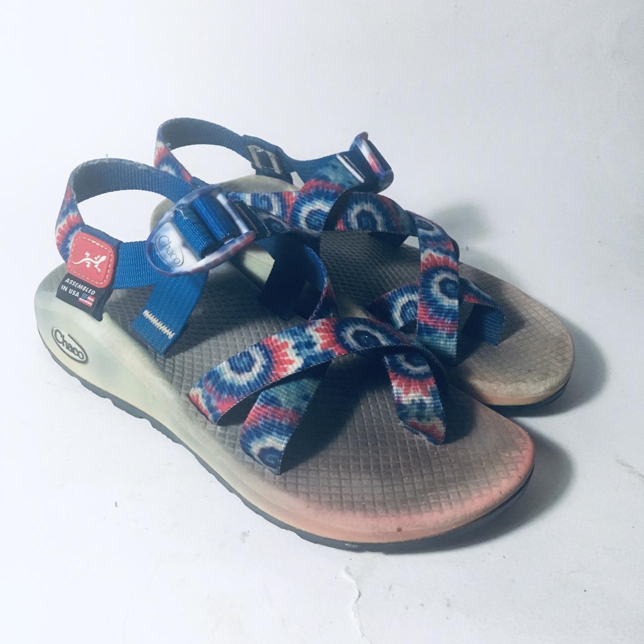 These Tie-Dye Chaco Z Cloud 2 Sandals are Women’s... - Depop