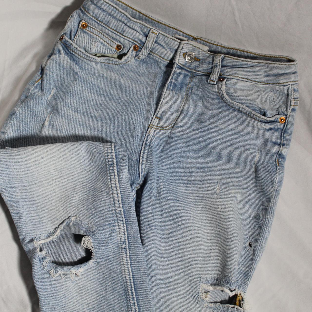 Zara Women's Blue Jeans | Depop