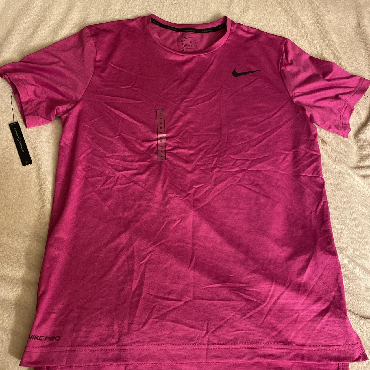 m-e-n-s-t-o-p-medium-pink-dri-fit-shirt-medium-depop