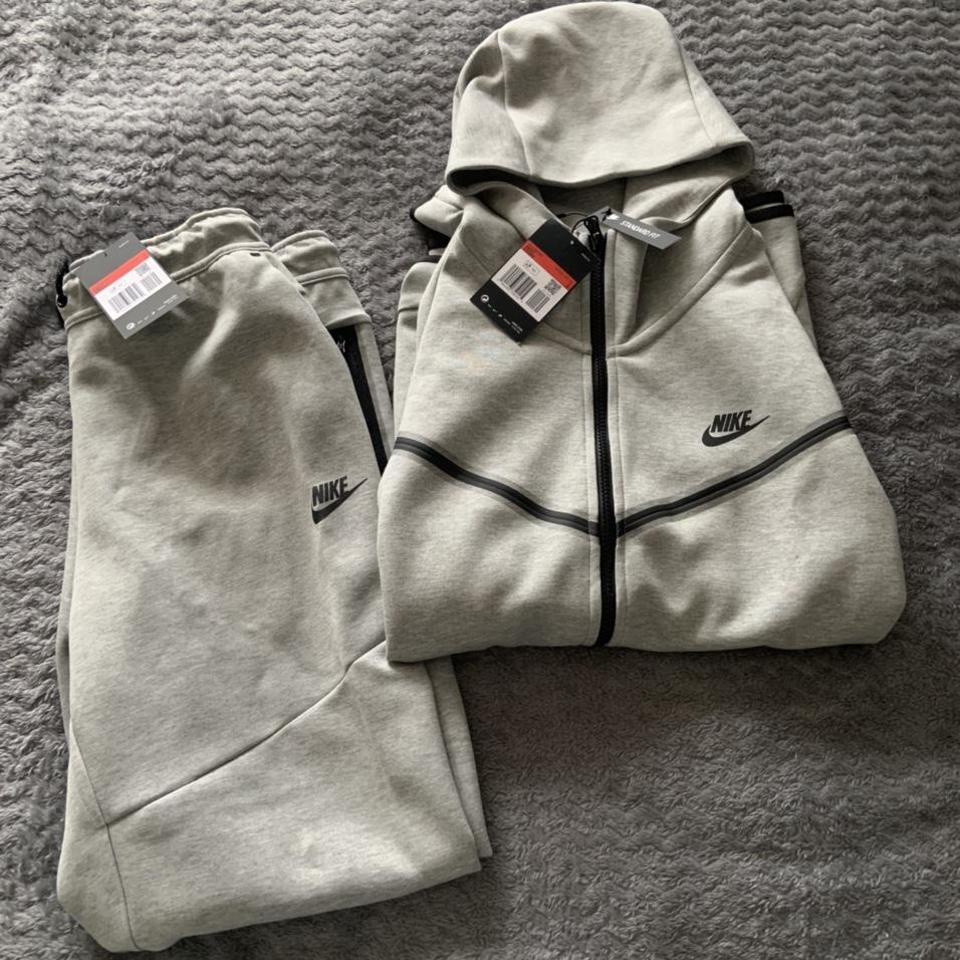 Nike Tech Fleece Tracksuit Grey Brand new with - Depop