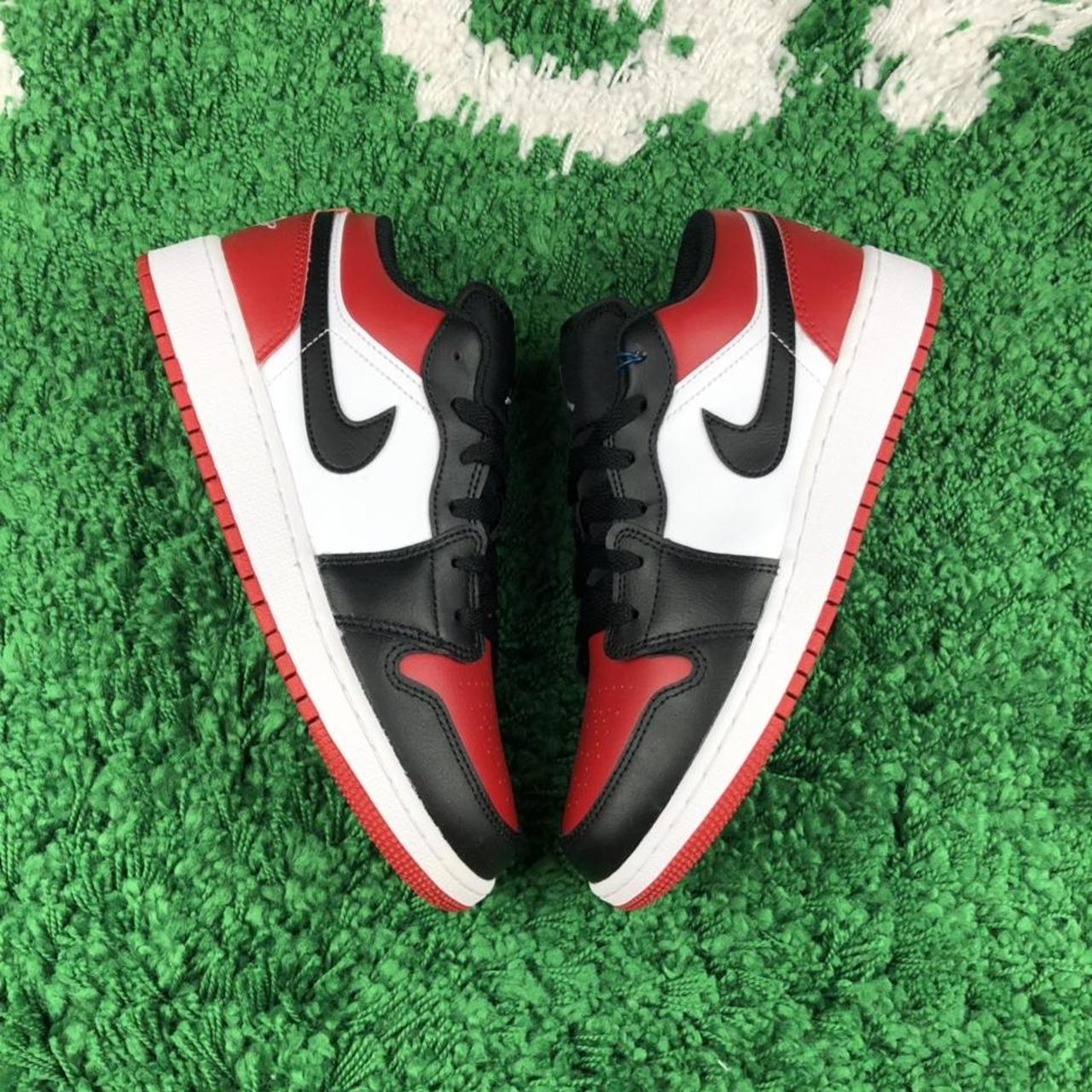 Jordan 1 bred toe size clearance 7