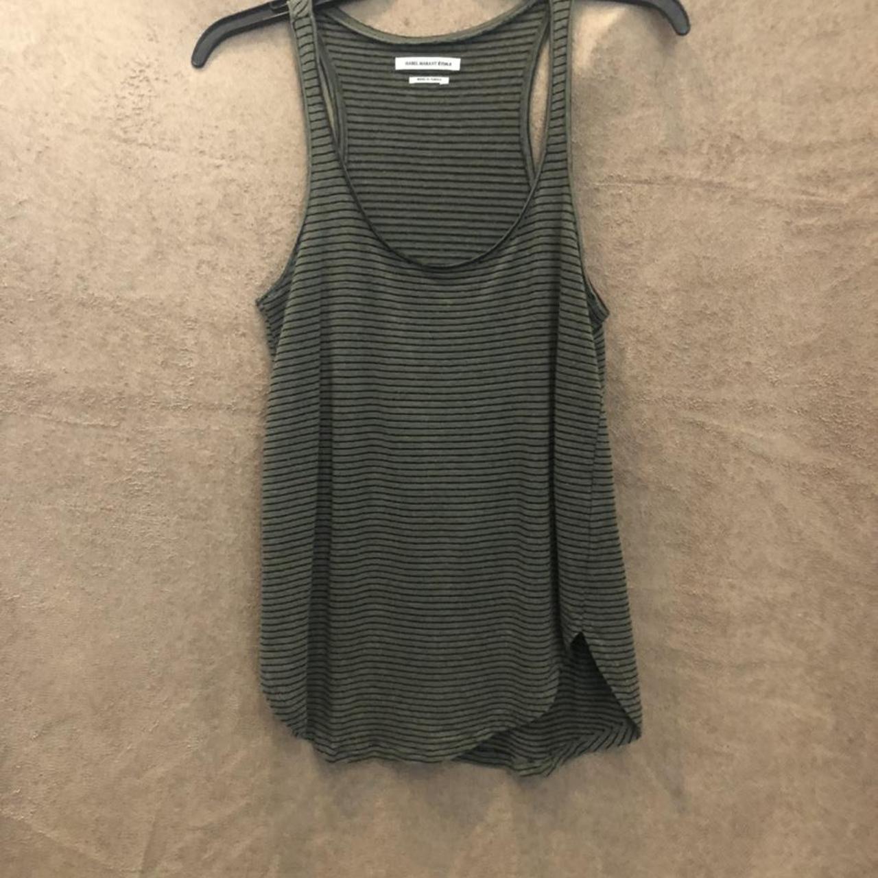 Isabel Marant Etoile racer back tank with tan and... - Depop
