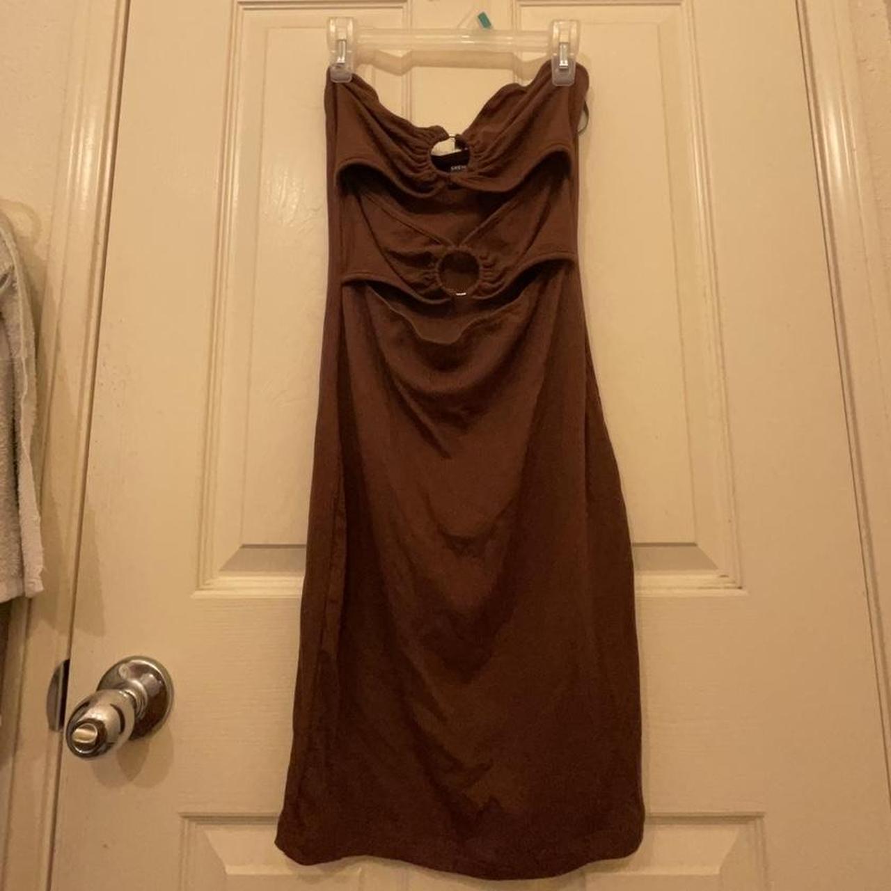 SHEIN Women's Brown Dress (4)