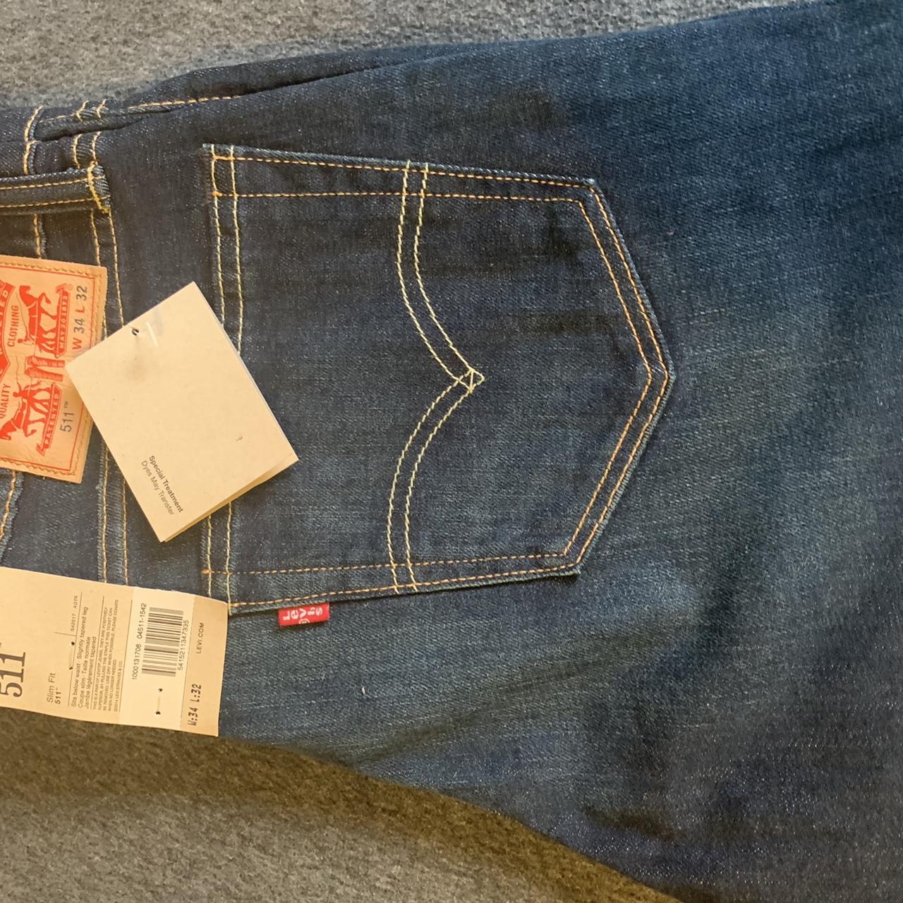 Levi Jeans 511 Slim Fit W 34 x L 32 Brand new with... - Depop