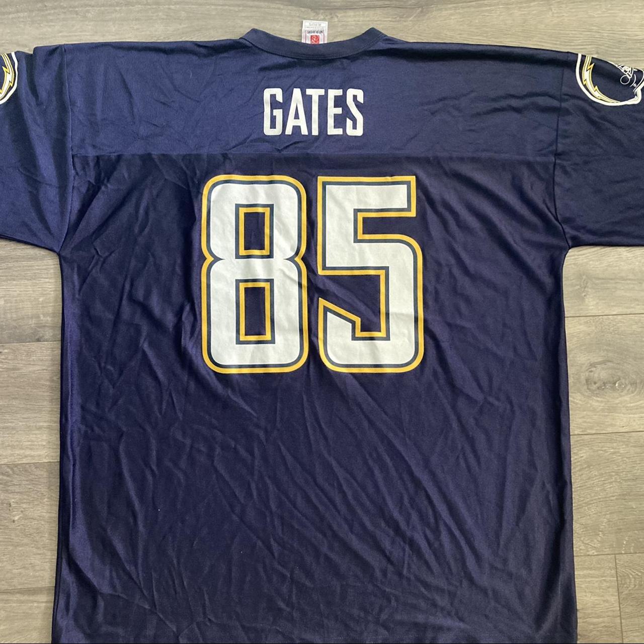 Buy the Mens Blue San Diego Chargers Antonio Gates #85 NFL Football Jersey  Size XL