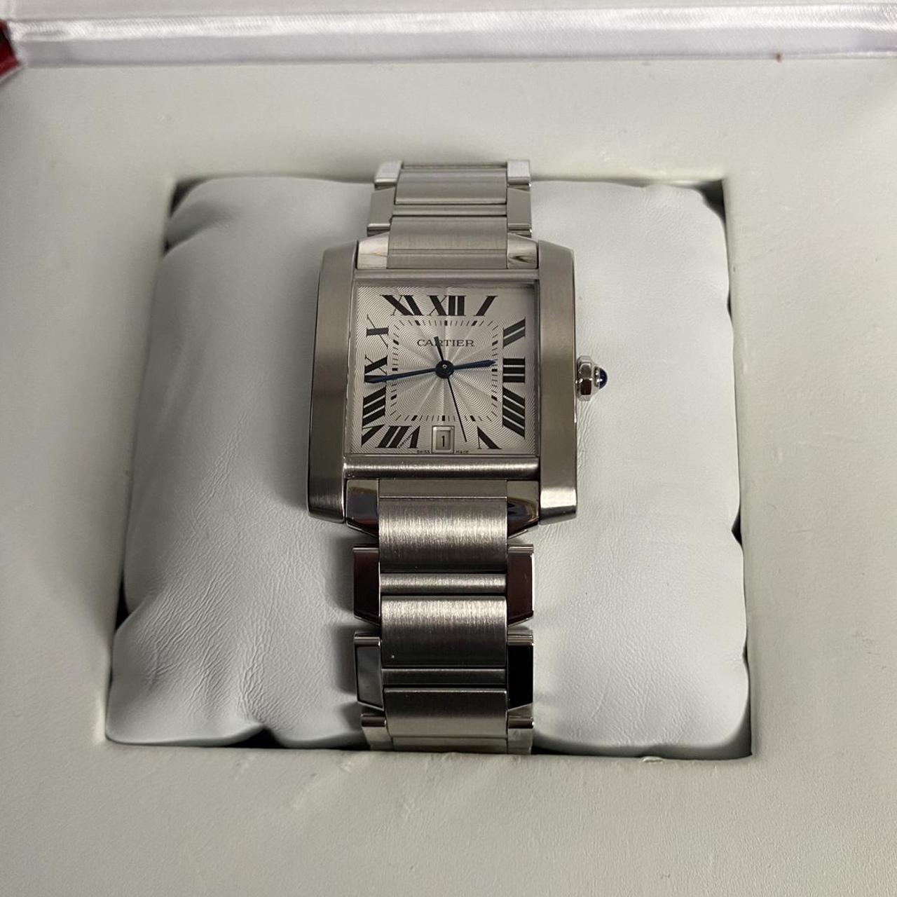 Cartier Tank Francaise Men’s watch • Stainless Steel... - Depop