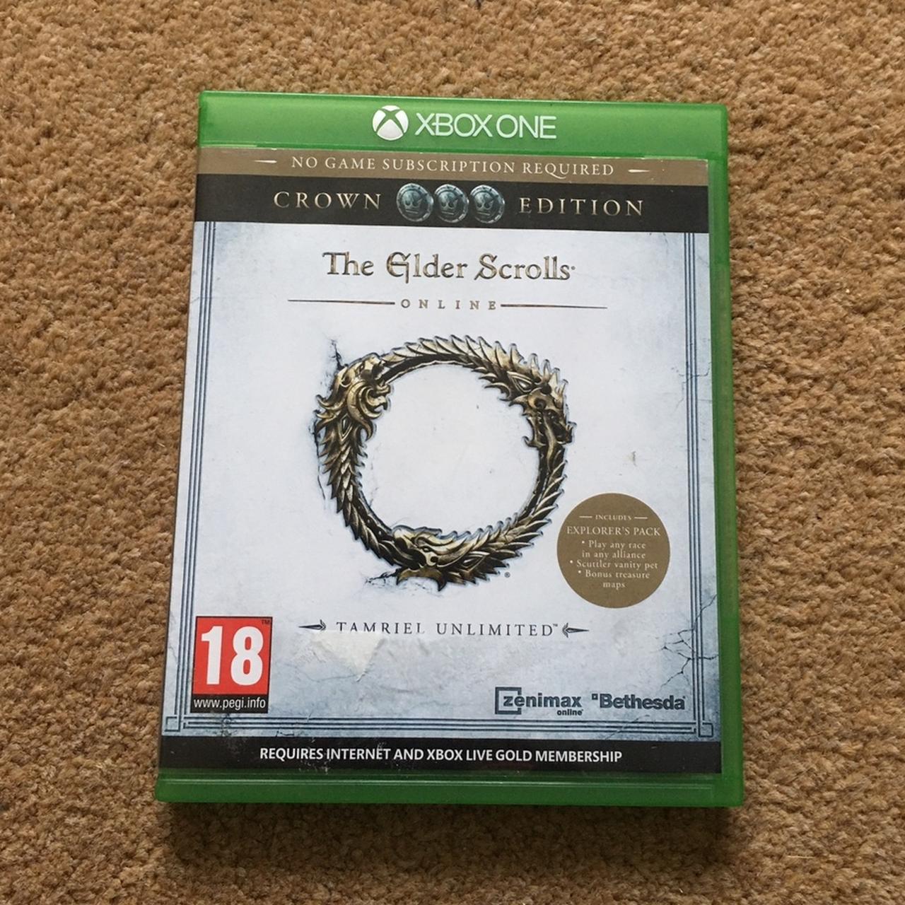 skyrim elder scrolls online base game for xbox... - Depop