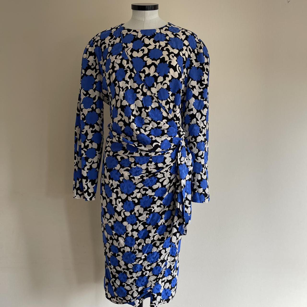 Louis Feraud Vintage Blue Long Dress 