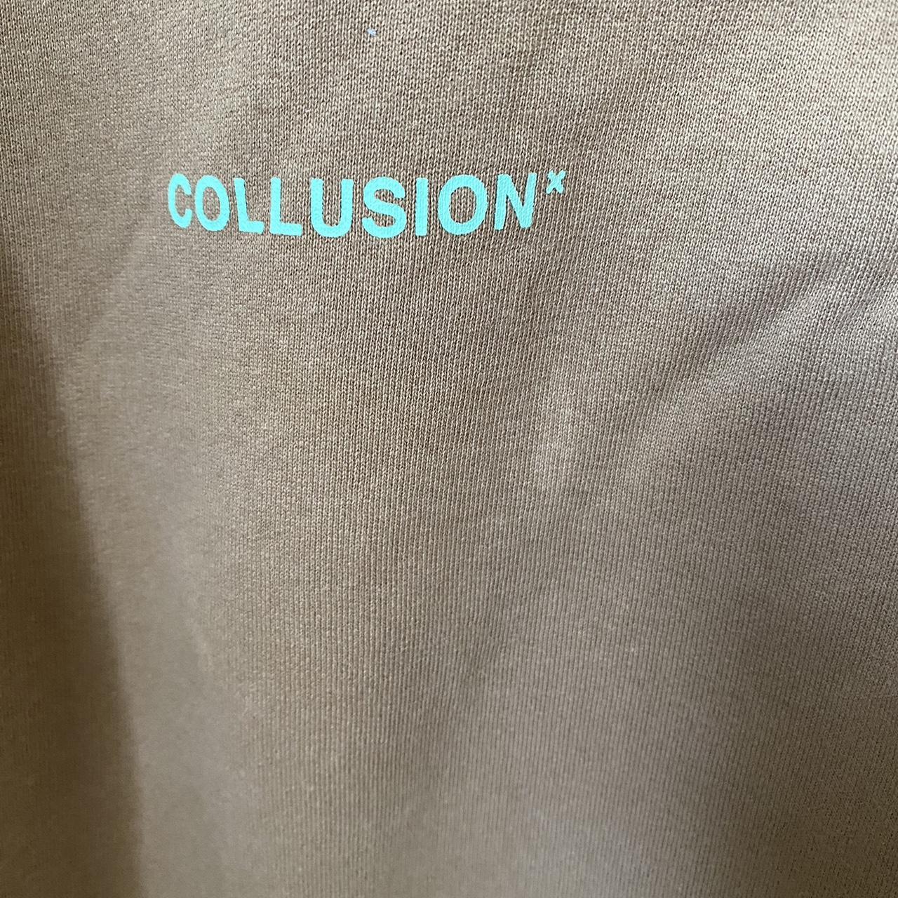 asos collusion brown hoodie