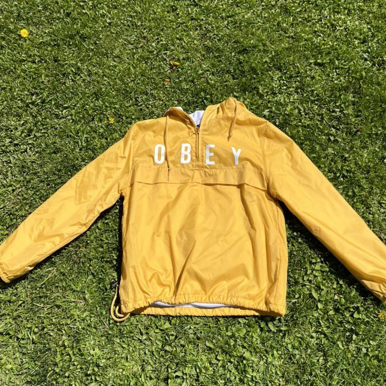 Obey yellow windbreaker hotsell