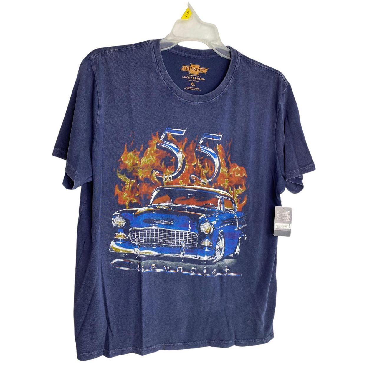 Lucky Brand 55 Chevrolet T-shirt Sz Xl Mens New - Depop