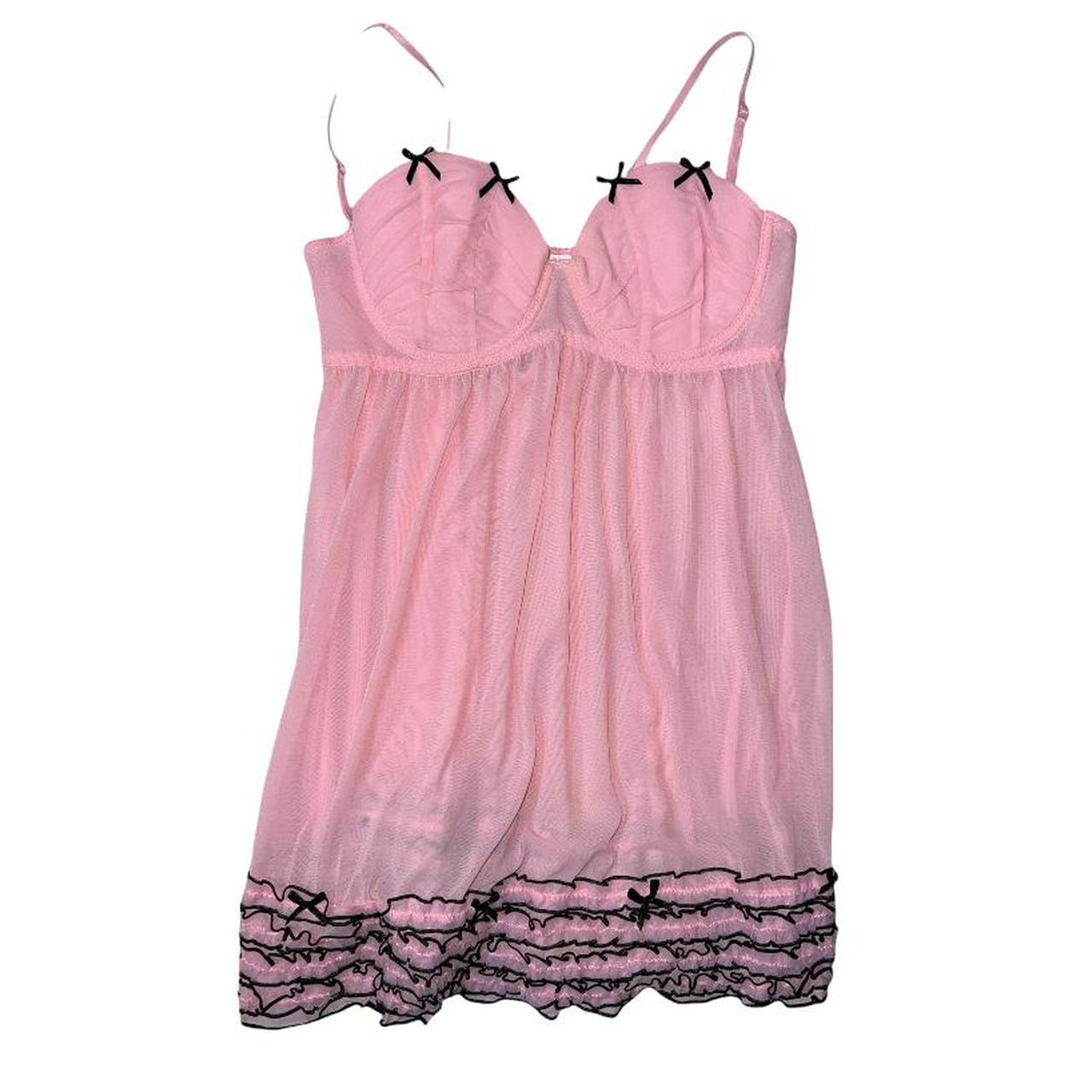 adorable baby pink 2000s babydoll bustier. the... - Depop