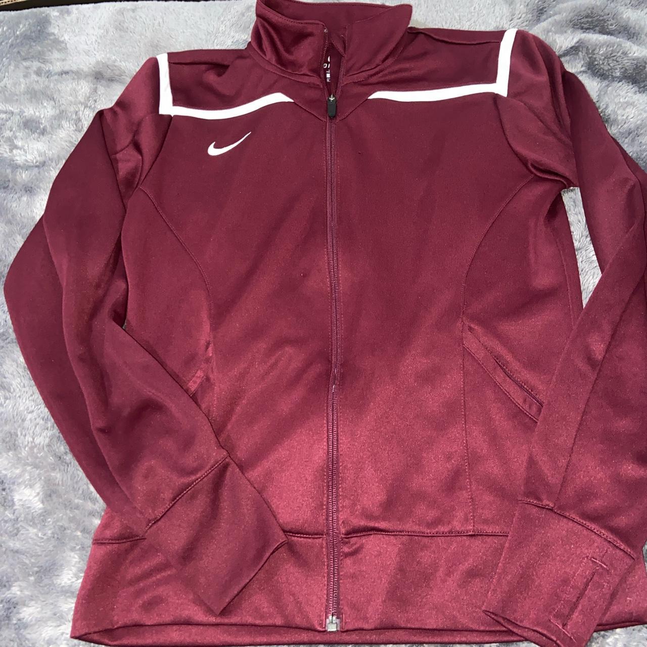 Burgundy nike outlet jacket womens