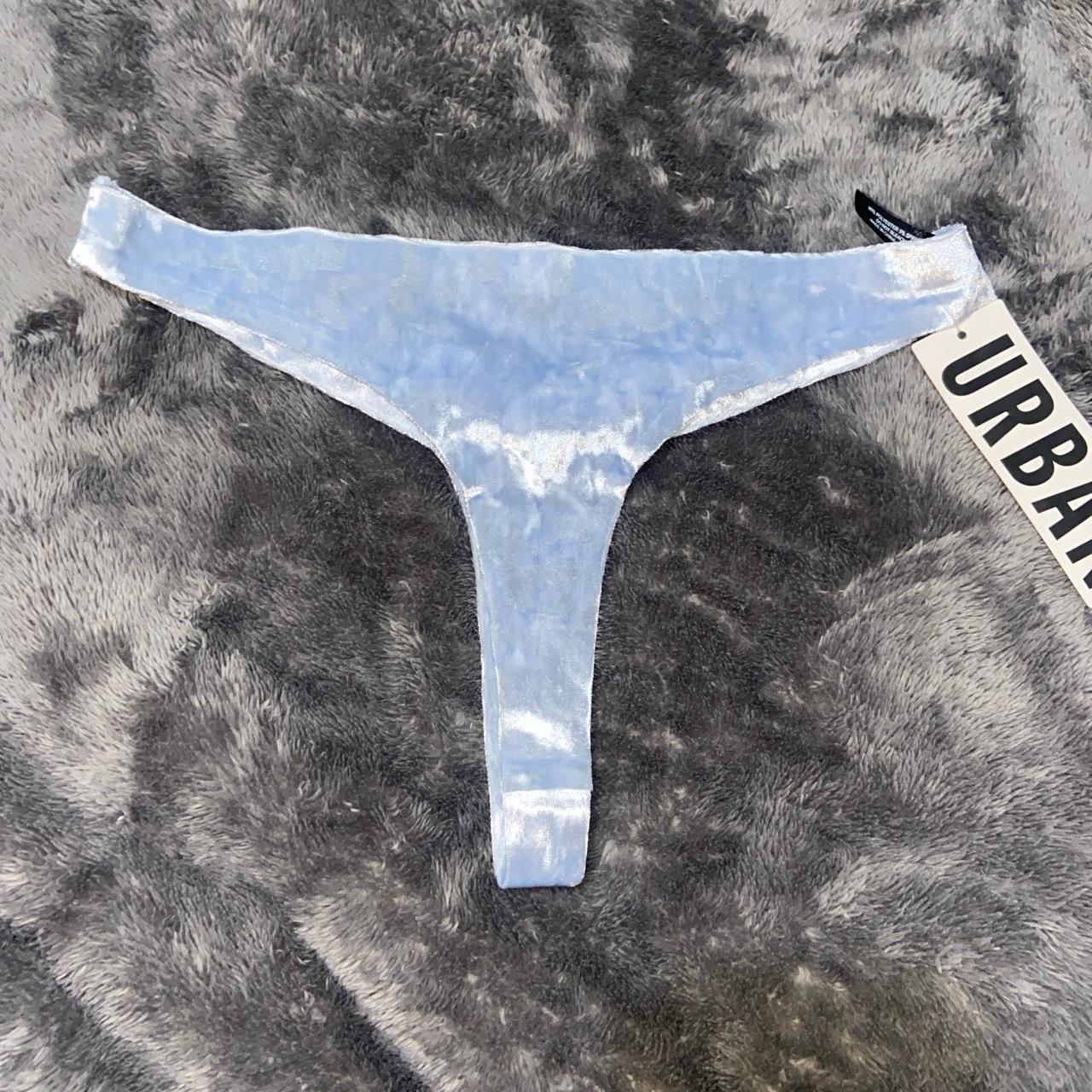 Urban outfitters velvet thong. BNWT! In a size small... Depop