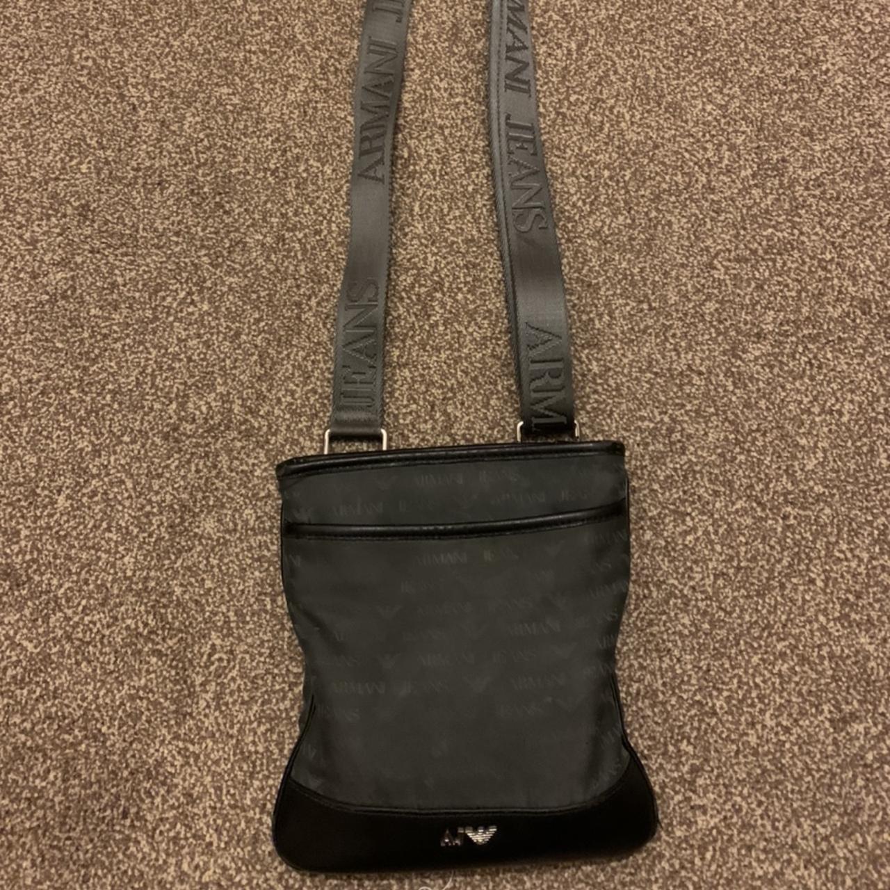 Armani jeans sales pouch grey