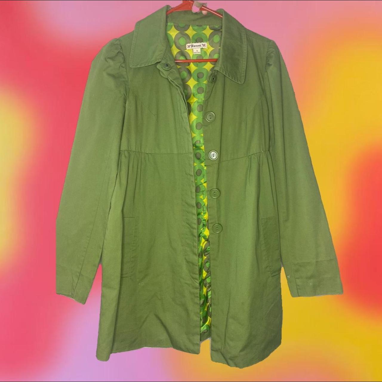 Women's Green and Khaki Coat