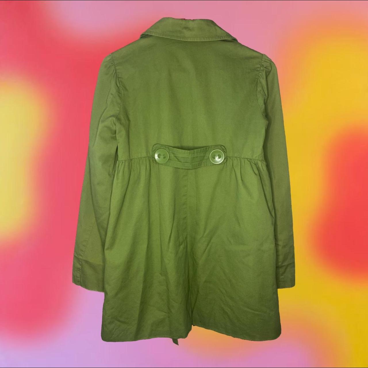Women's Green and Khaki Coat (2)