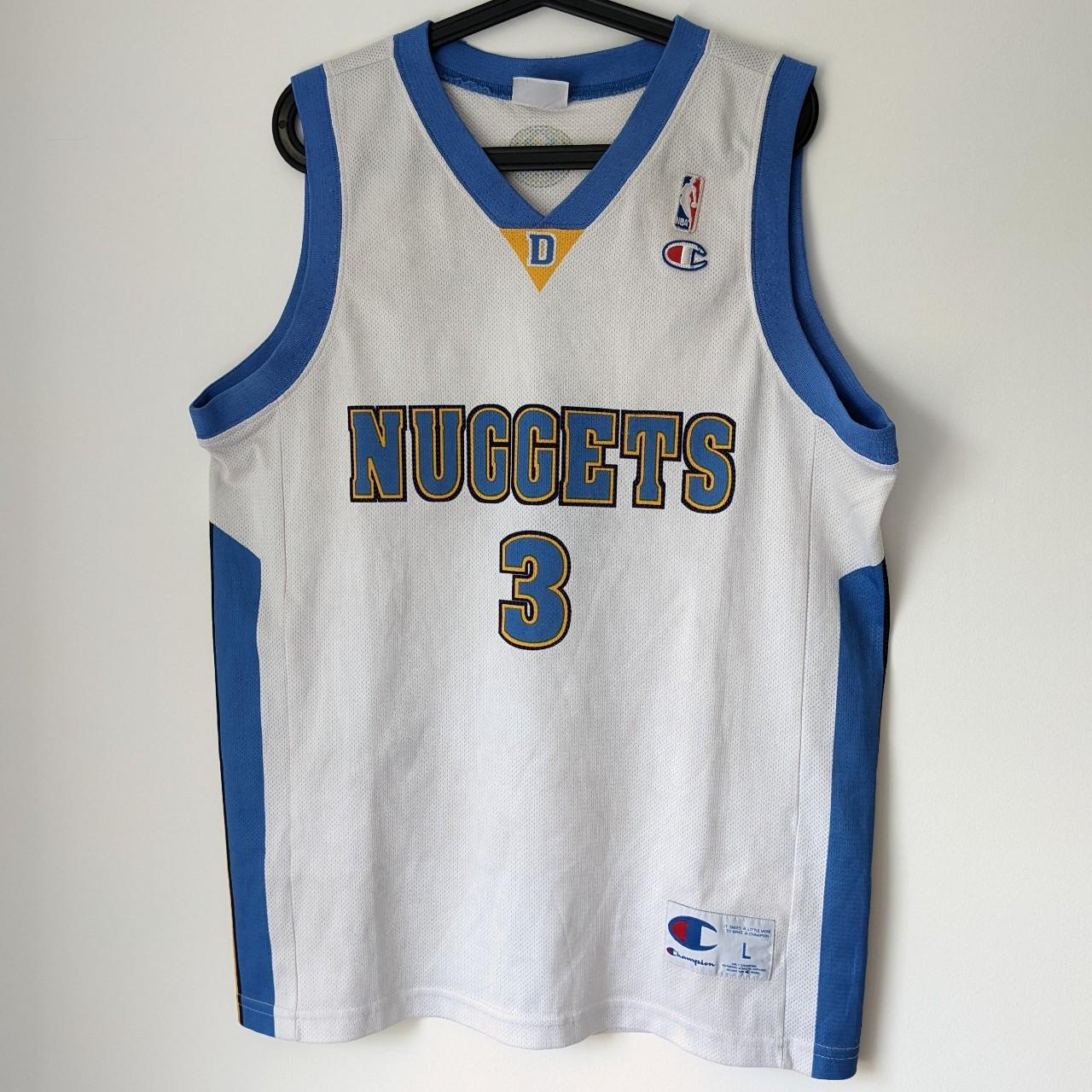 Vintage Nuggets Allen Iverson Jersey NEW WITH - Depop