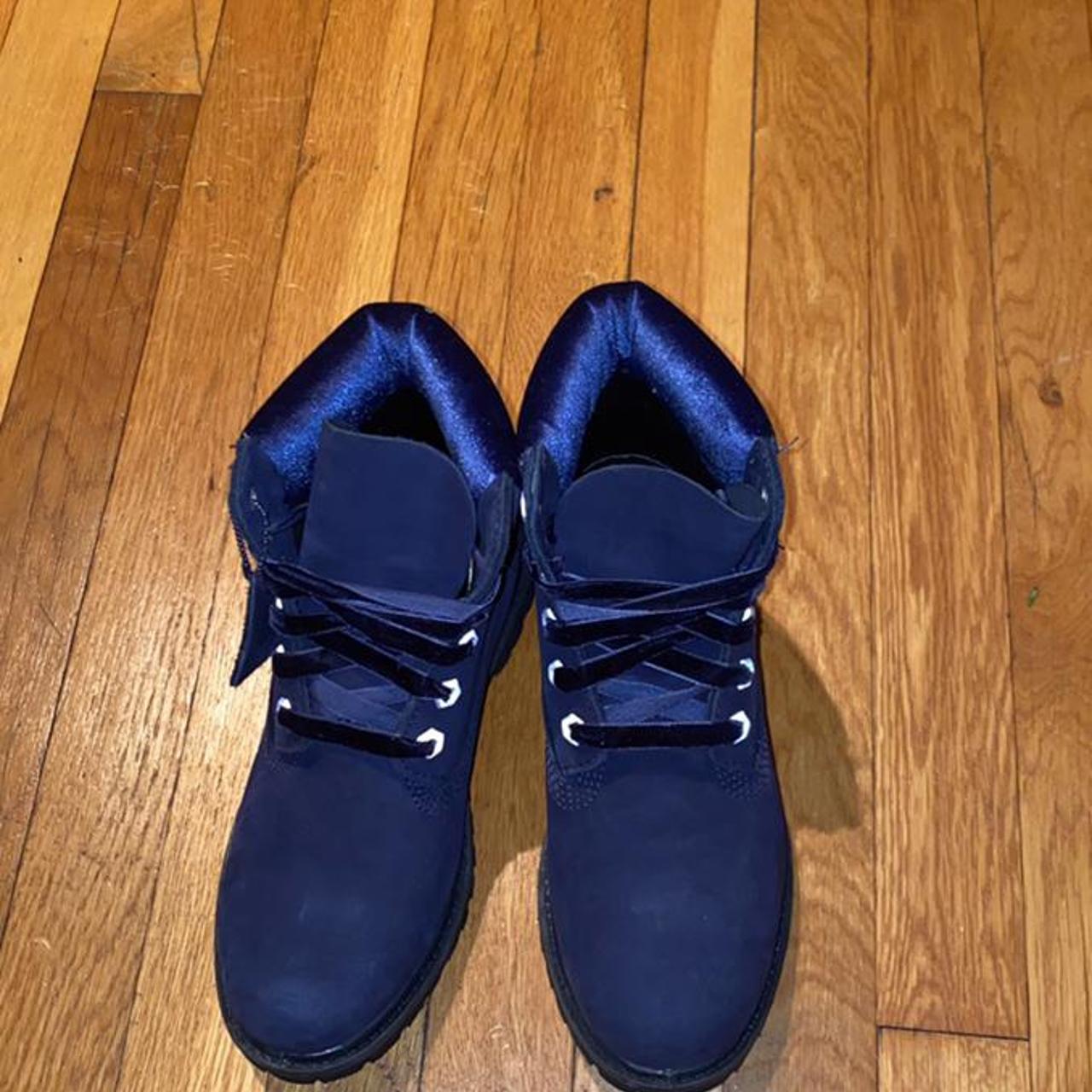 Blue velvet shop timberlands