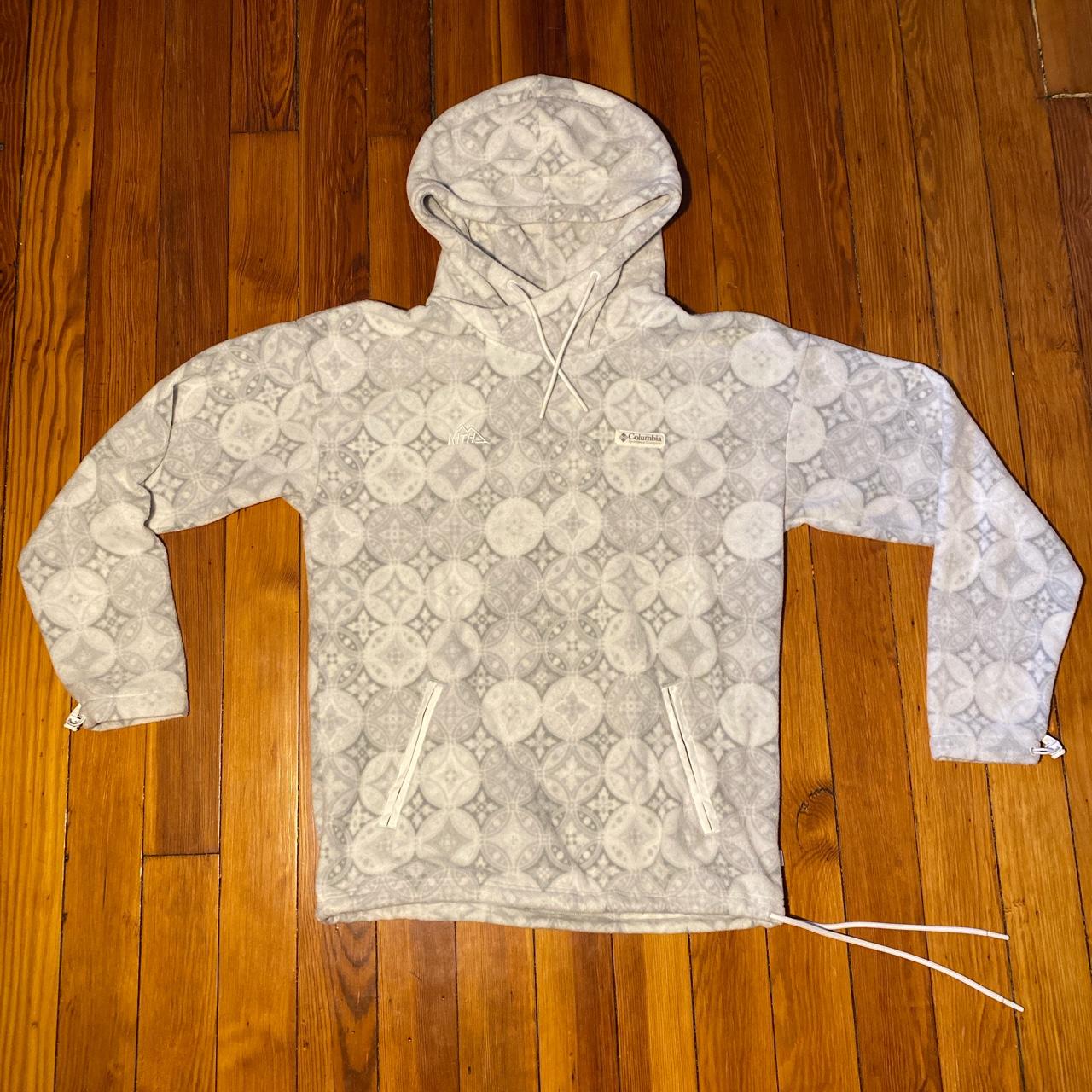 Kith x Columbia Fleece Hoodie Grey. kith columbia