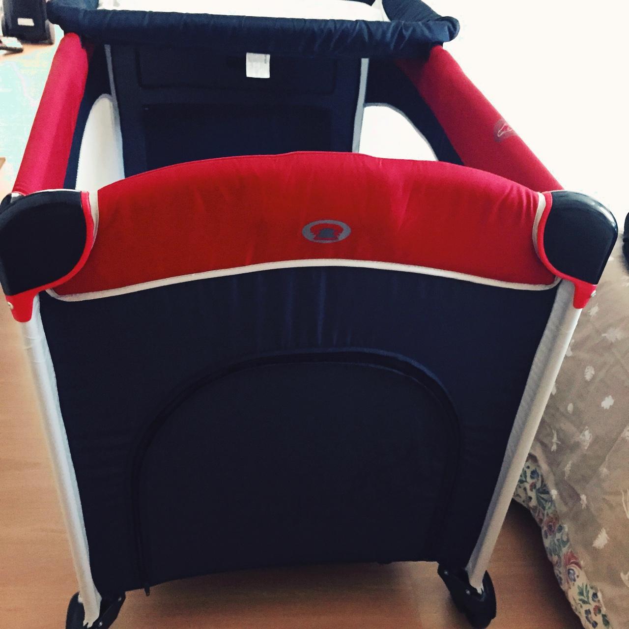 Brevi - Lettino Da Campeggio Per Bambini Travel B 141 Rosso E Blu