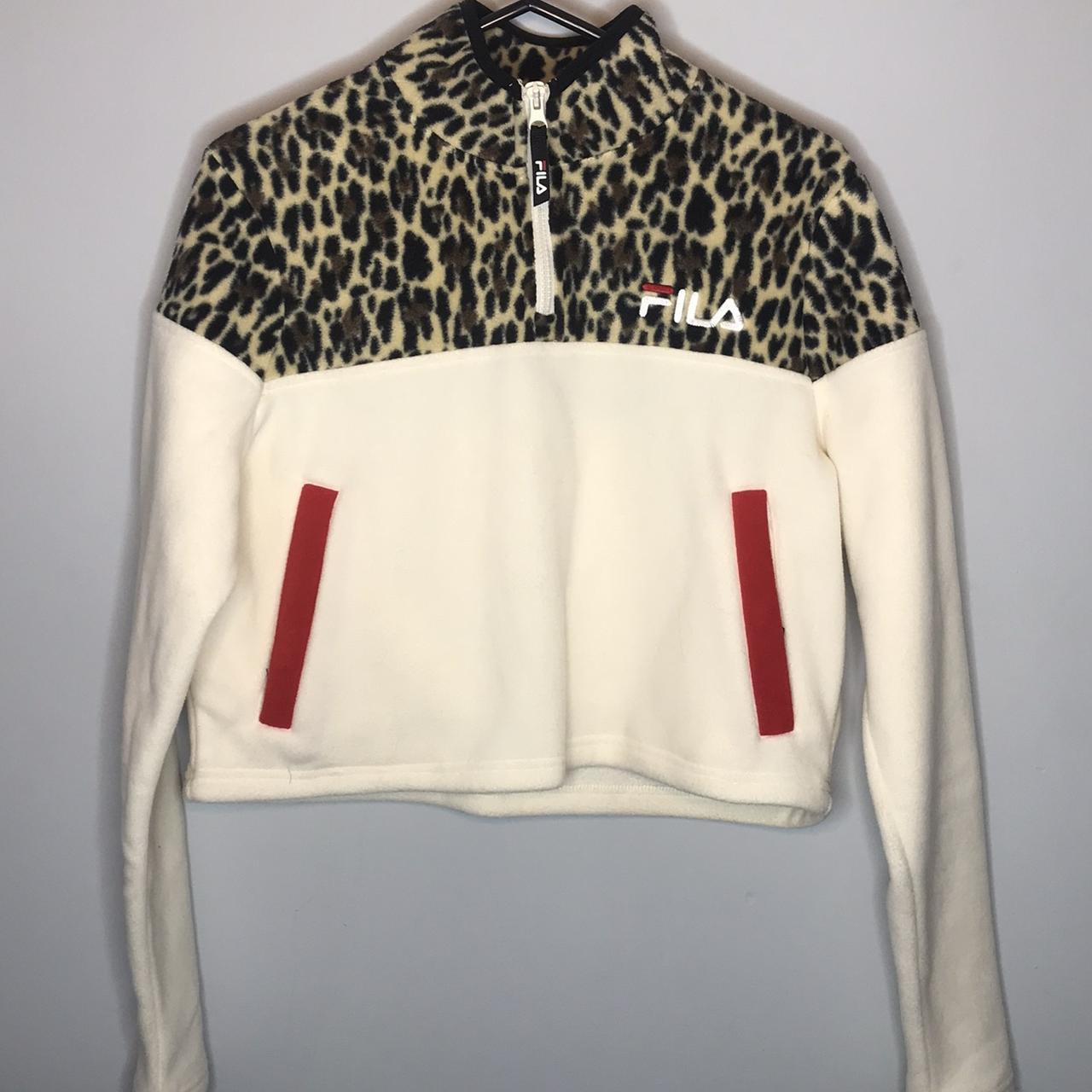 Fila leopard store fleece