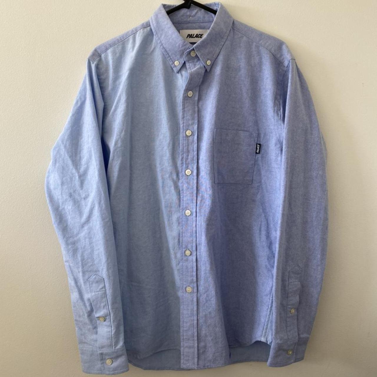 Palace Men's Blue Shirt | Depop