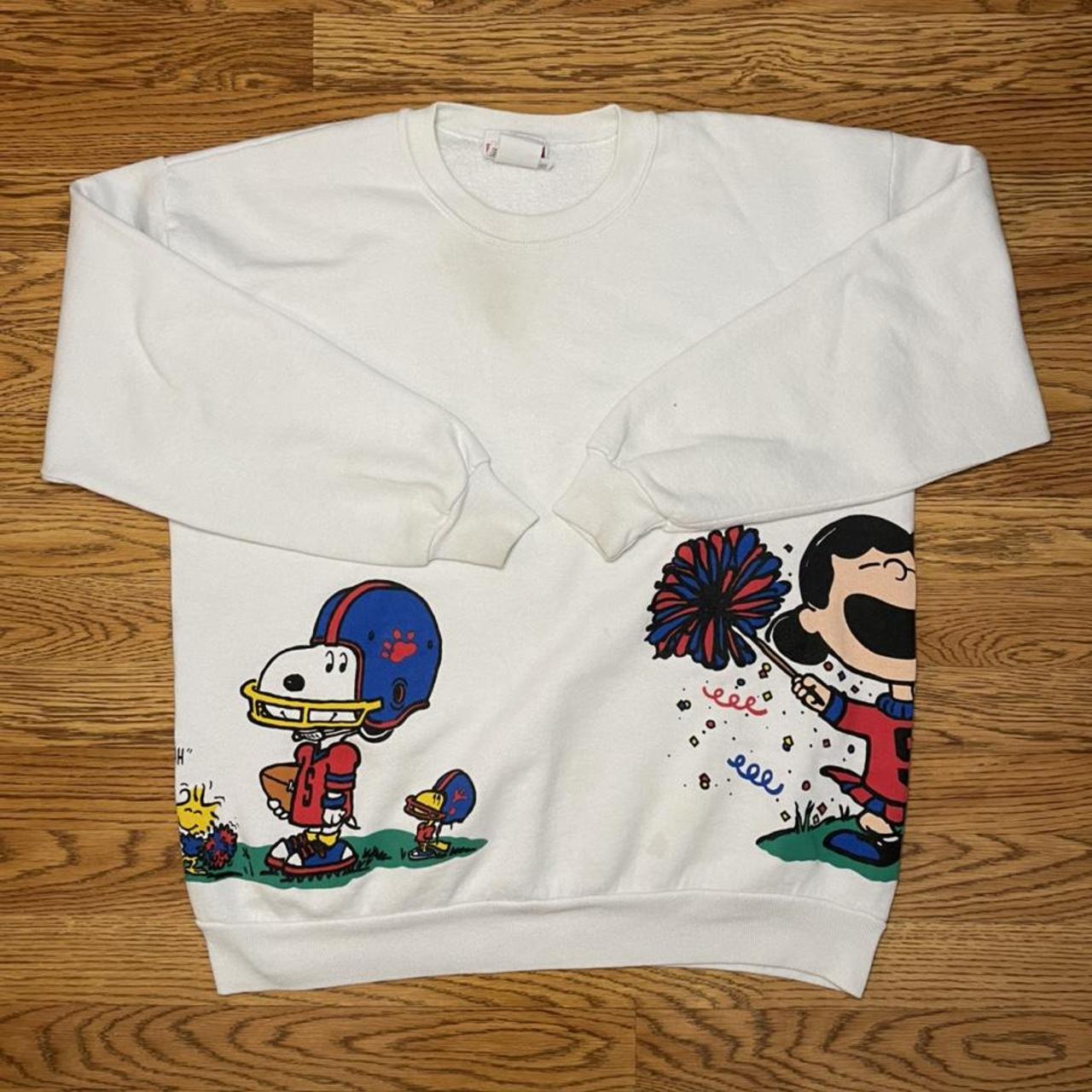 Vintage Peanuts Snoopy and Lucy WrapAround Football... Depop