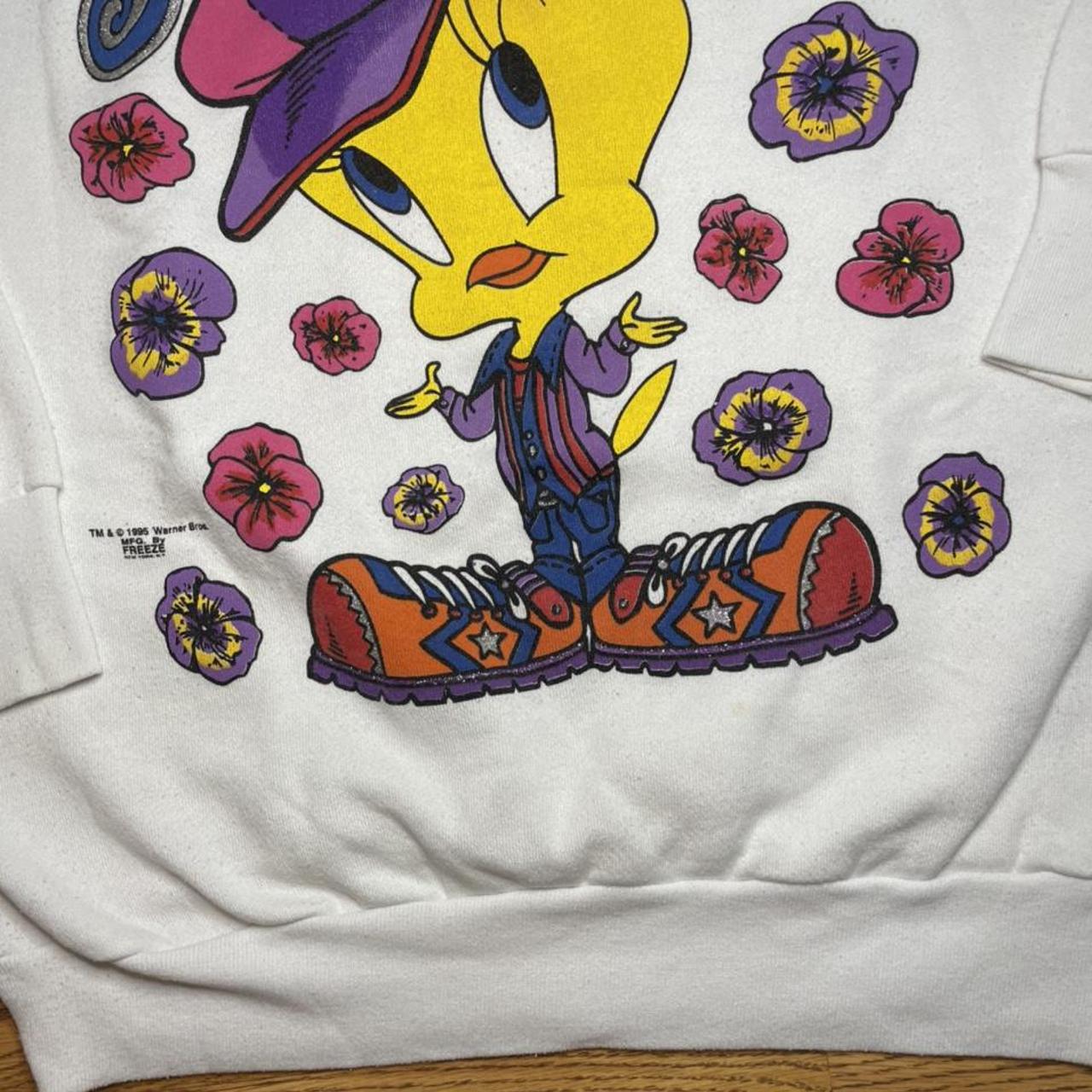 1995 Looney Tunes Tweety Bird “so What” Glitter Depop